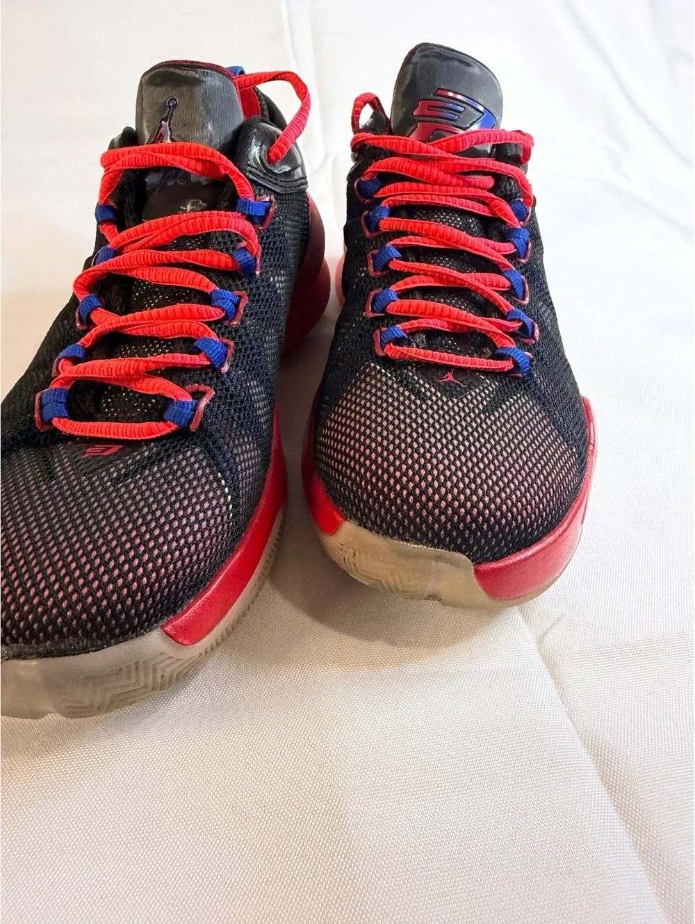 Jordan CP3.X Basketball Shoes Black Red Blue Size 10